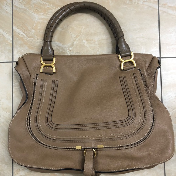 Chloe Handbags - Chloe Large "Marcie" Leather Satchel Bag